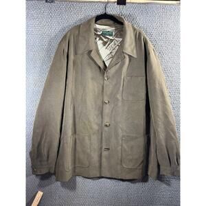 Tom James Bespoke French Country Style Blazer / Sportscoat / XL / Dark Khaki